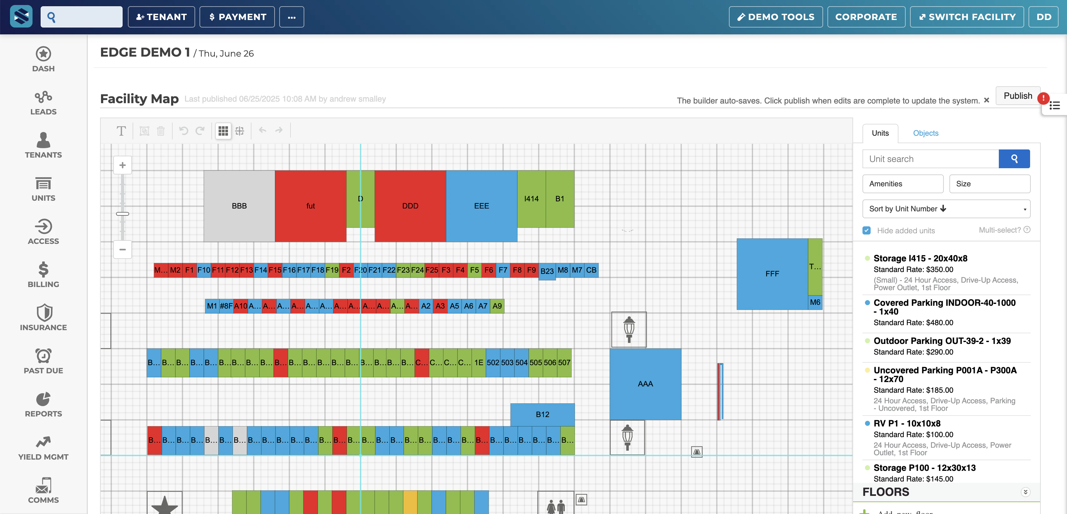 screenshot of Storable Edge